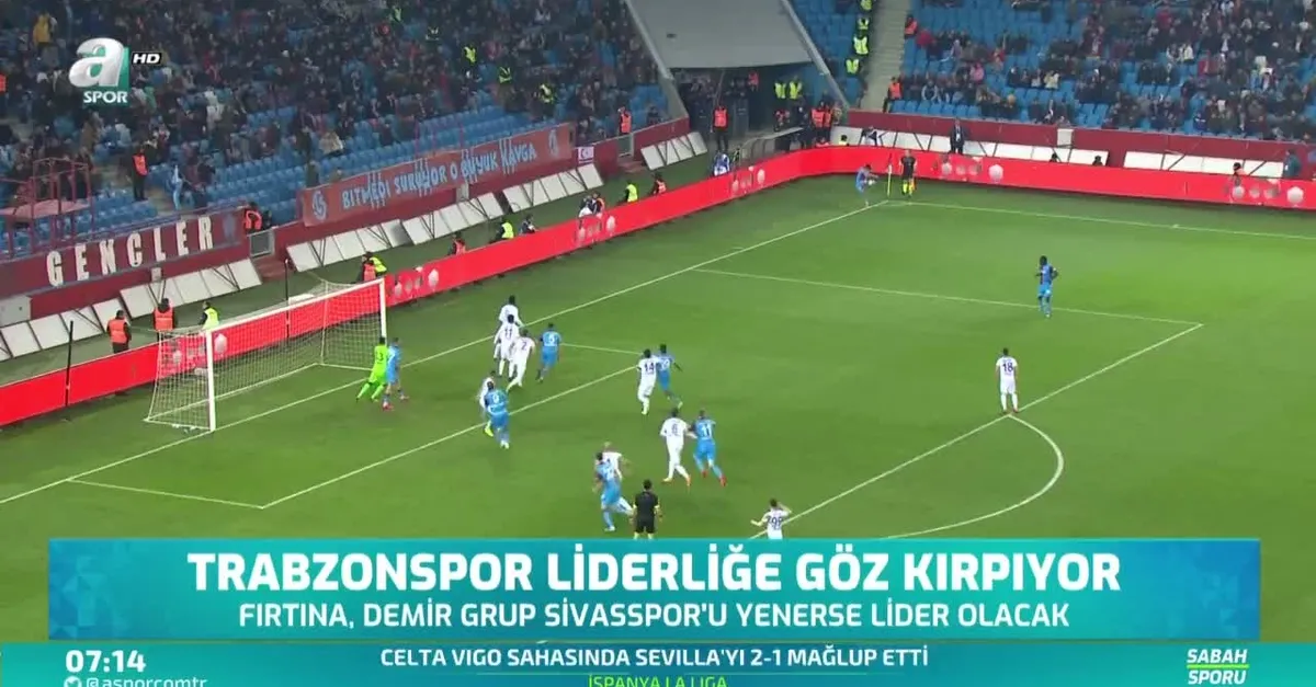 Trabzonspor liderliğe göz kırpıyor