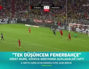 Vedat Muriç: Tek düşüncem Fenerbahçe