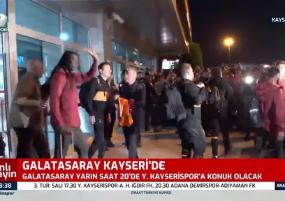 Galatasaray Kayseri'ye geldi!