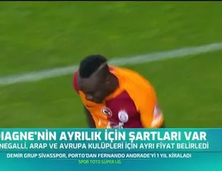 Diagne'nin ayrılık için şartları var