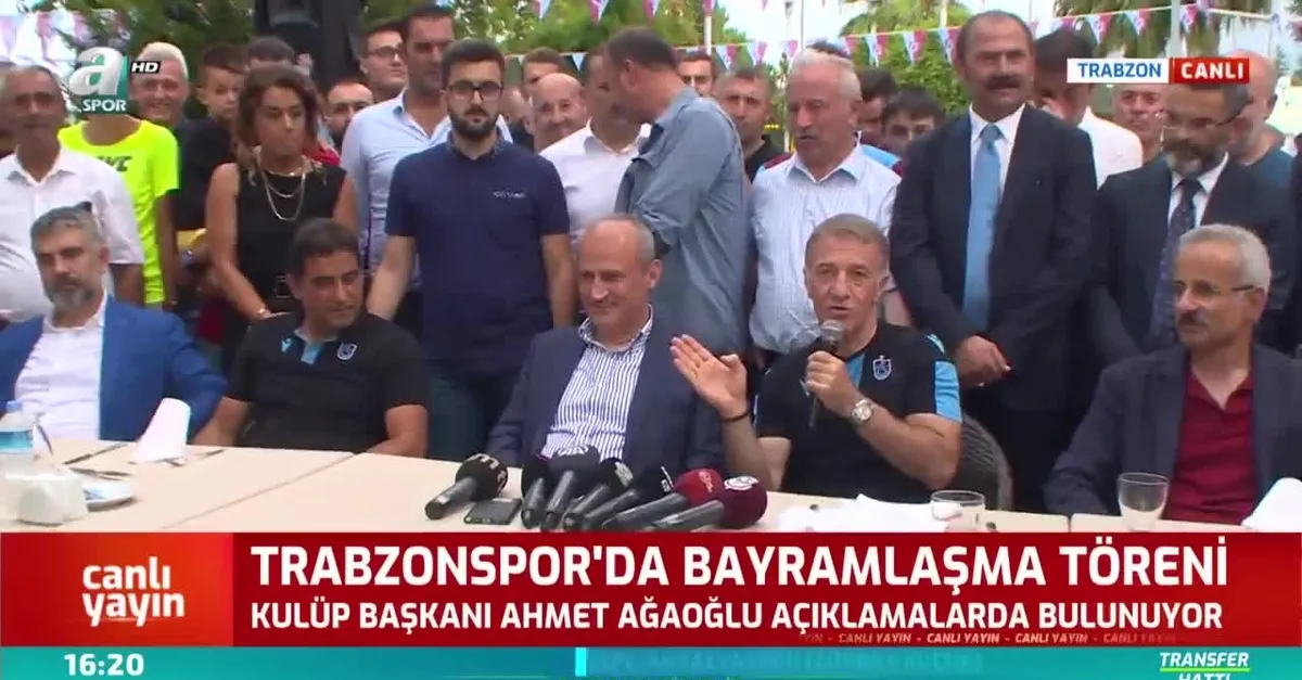 Trabzonspor'da bayramlaşma töreni!