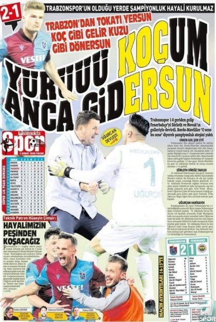 Maçın ardından bu manşetleri attılar! İşte Fenerbahçe galibiyetinin yankıları...