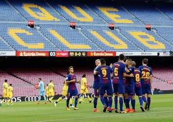 Seyircisiz maçı Barcelona kazandı
