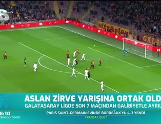 Galatasaray zirve yarışına ortak oldu