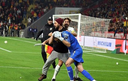 Göztepe-Altay maçında kaleciye saldıran taraftardan şok ifade: Karşı tribündeki kayınbiraderimi görmek istedim!