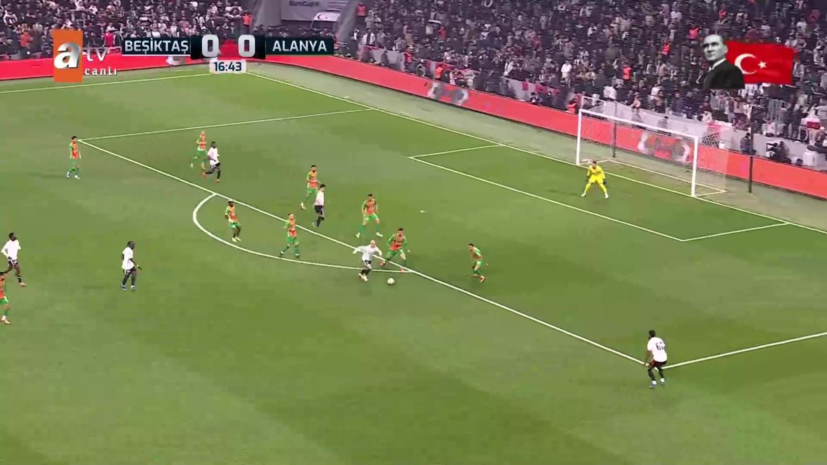 23 Nisan 2026 - GOL | Beşiktaş 1-0 Corendon Alanyaspor 17' - Aspor  Ziraat Türkiye Kupası
