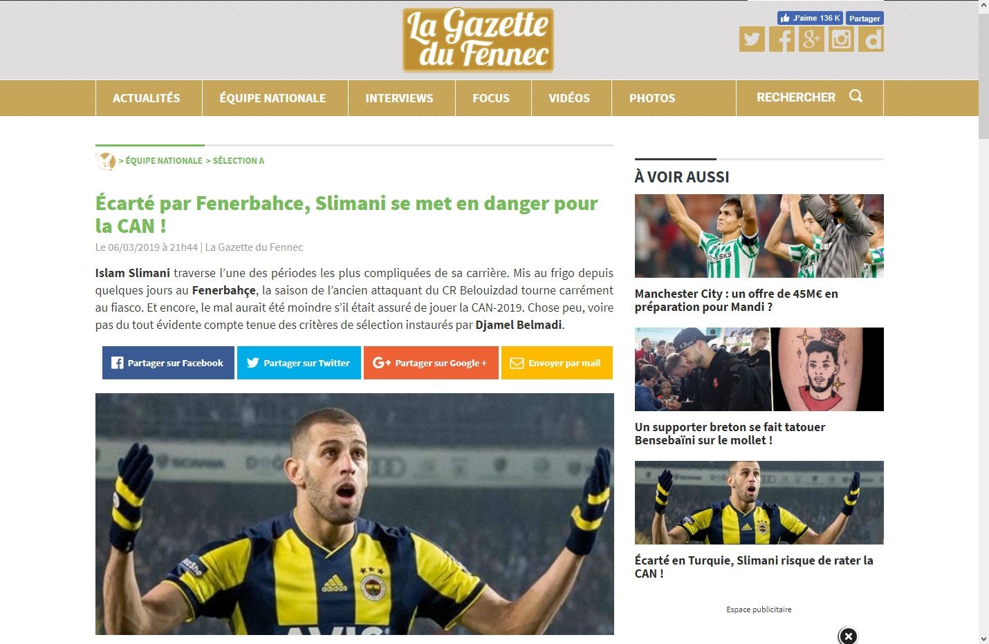 İşte Fenerbahçe’de Slimani gerçeği!
