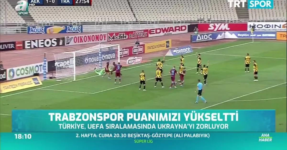 Trabzonspor puanımızı yükseltti