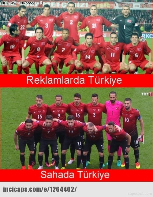 Türkiye İspanya maçı capsleri