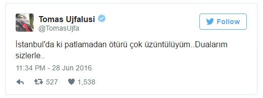 Spor dünyası teröre tepkisiz kalmadı!