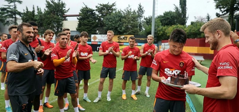 Galatasaray Giresunspor maçı hazırlıklarına devam etti! Fredrik Midtsjö'nün doğum günü kutlandı