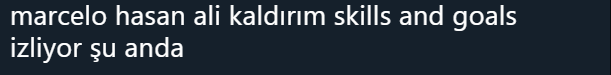 Hasan Ali değil Marcelo!
