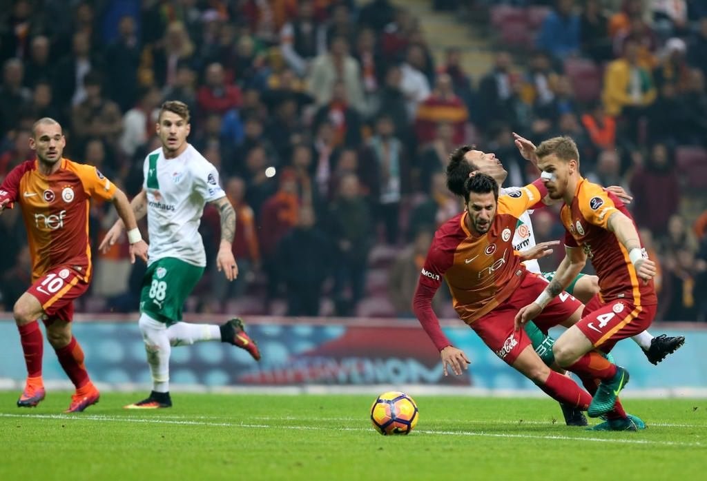 Galatasaray-Bursaspor karşılaşmasından kareler
