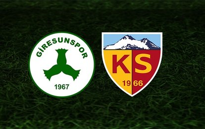 Giresunspor - Kayserispor maçı canlı anlatım Giresunspor - Kayserispor maçı canlı izle