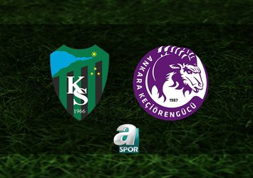 Kocaelispor-Ankara Keçiörengücü maçı saat kaçta?