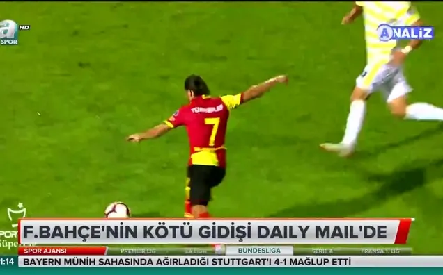 Fenerbahçe'nin kötü gidişatı Daily Mail'de