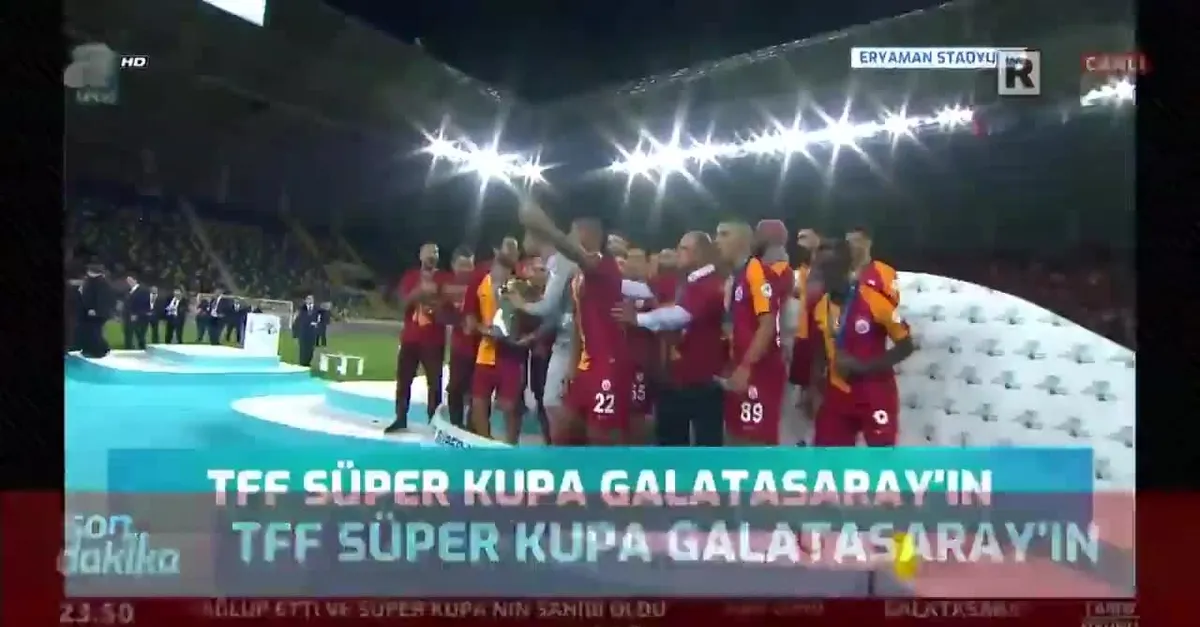 TFF Süper Kupa 2019 şampiyonu Galatasaray!