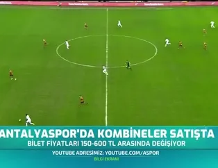 Antalyaspor'da kombineler satışta