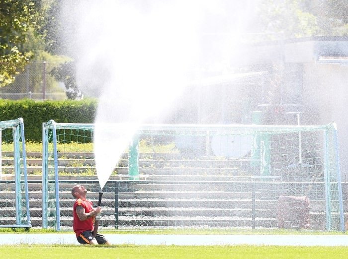 Galatasaray antrenmandan ilginç kareler