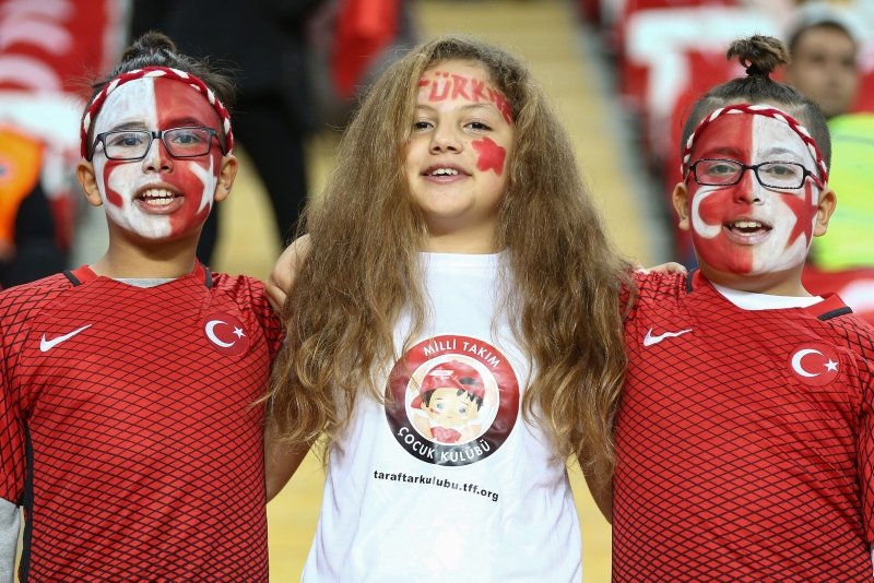 Türkiye - Ukrayna maçından kareler!