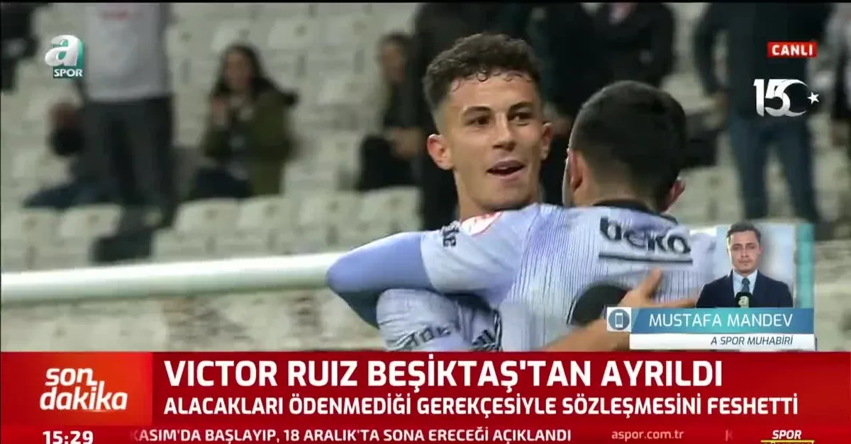 Victor Ruiz Beşiktaş'tan ayrıldı