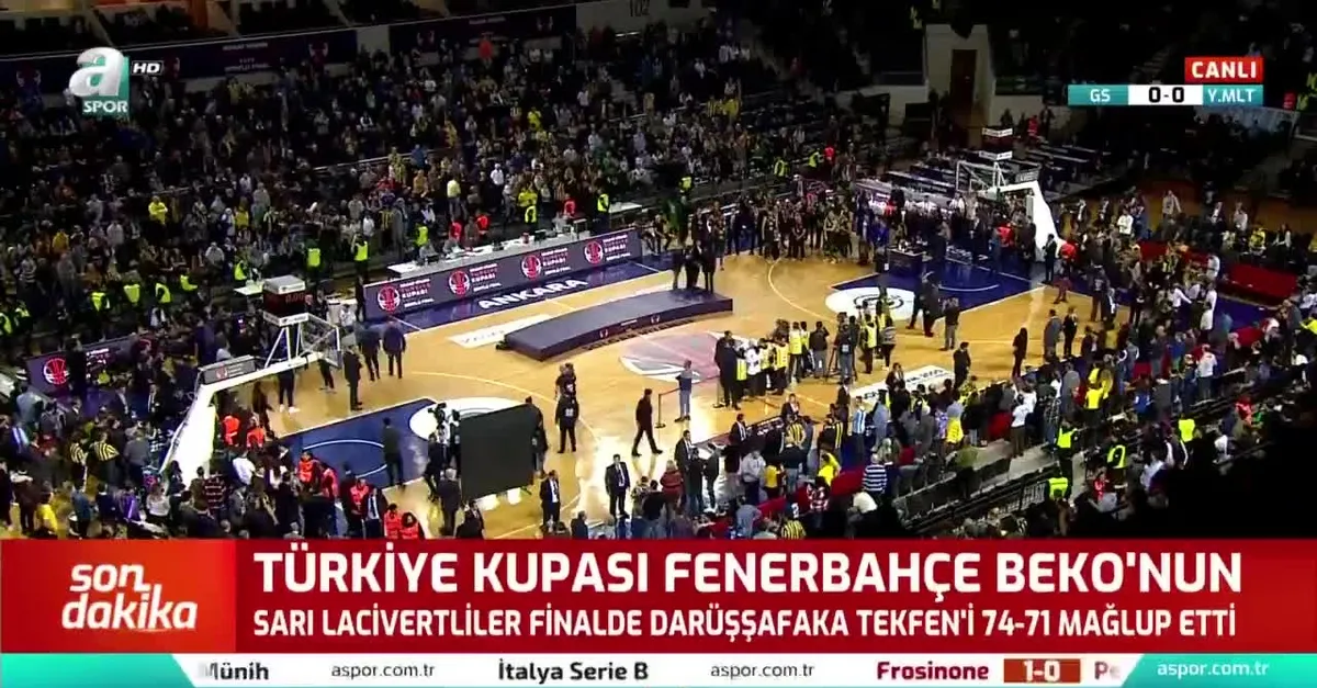 Fenerbahçe Beko kupasını böyle aldı