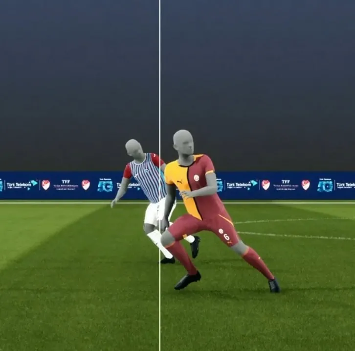 Trabzonspor - Galatasaray maçında tartışmalı an! Muslera'nın faulü öncesi ofsayt kararı - 1