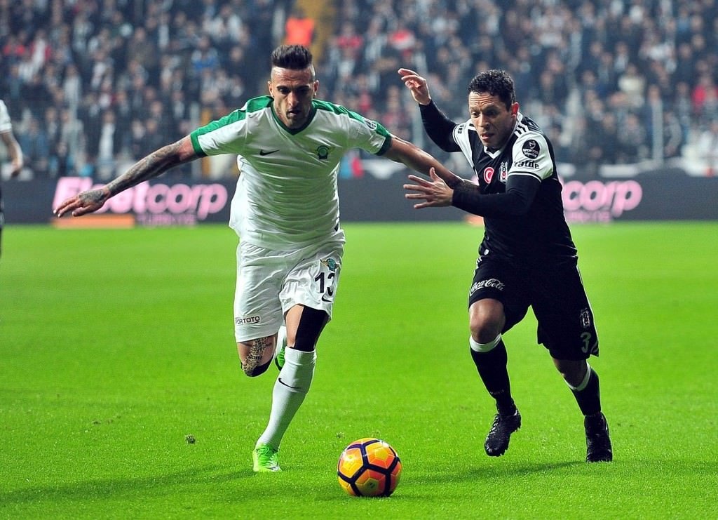Beşiktaş-Akhisar Belediyespor karşılaşmasından kareler