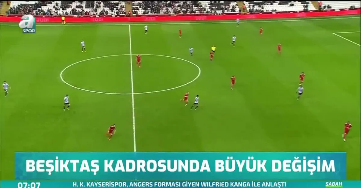 Beşiktaş kadrosunda büyük değişim