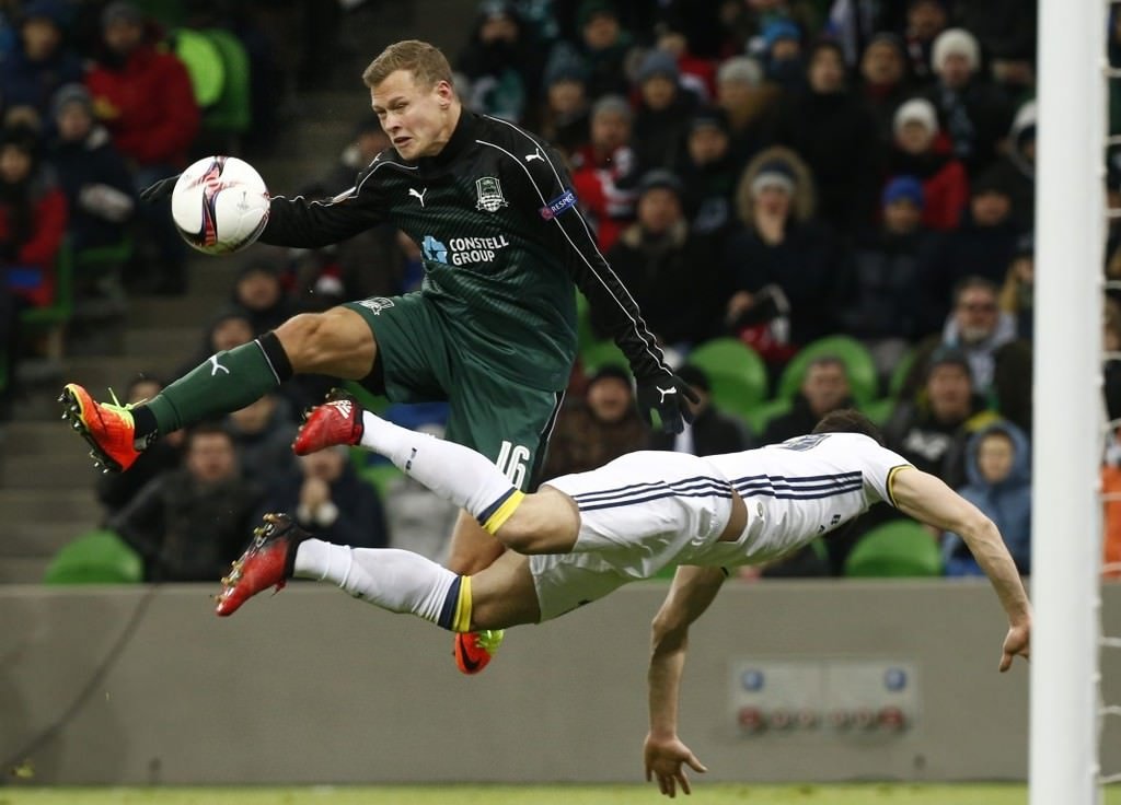 Krasnodar - Fenerbahçe maçından kareler