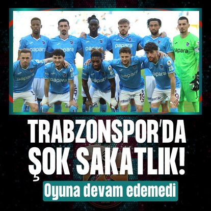 Trabzonspor’da şok sakatlık!