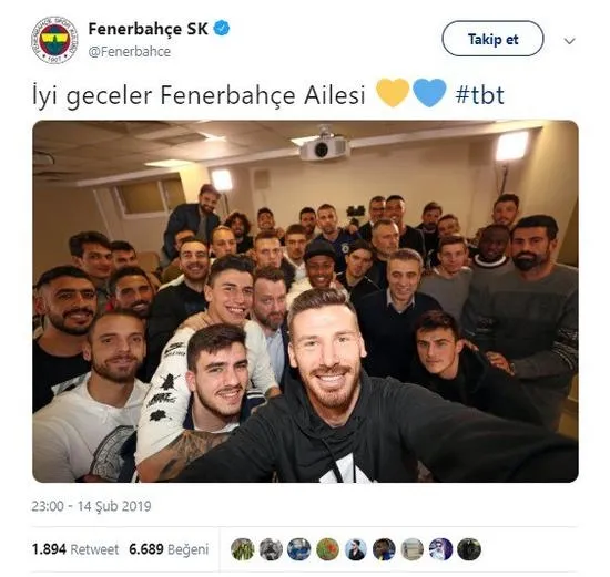 Fenerbahçe'den G.Saray-Benfica maçı sonu paylaşım! - 1