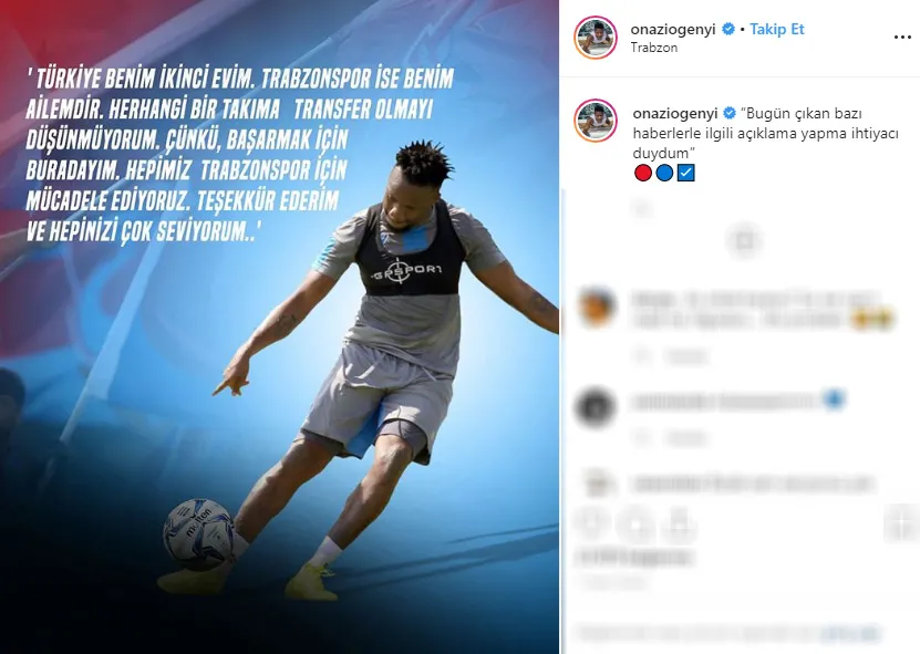 Onazi’den transfer açıklaması - 1
