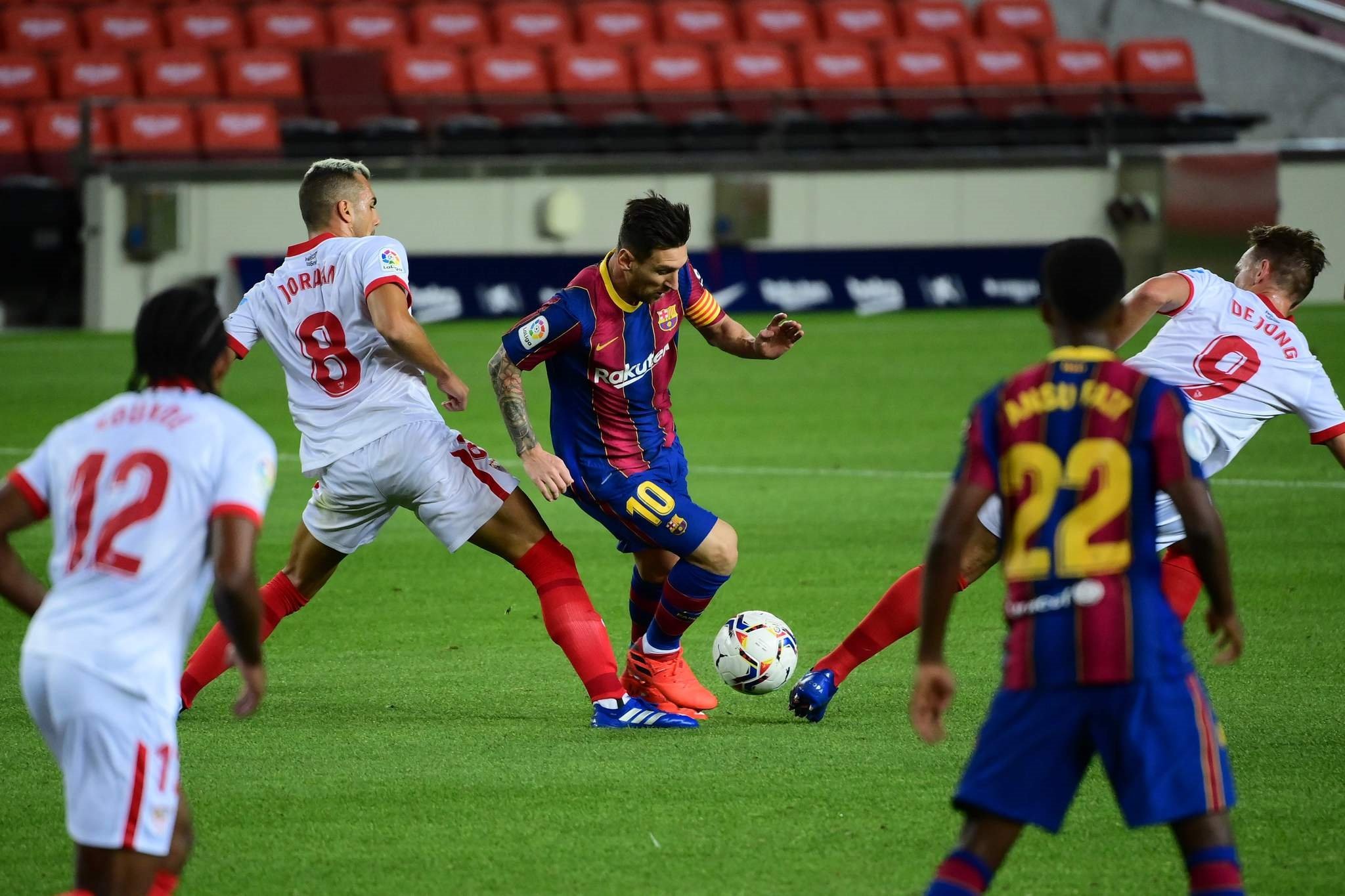 La Liga Barcelona 1 1 Sevilla Mac Sonucu Aspor