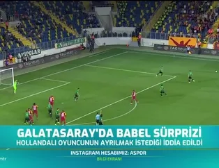 Galatasaray'da Babel sürprizi