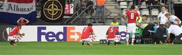 Avupa Ligi maçında yürekler ağza geldi!