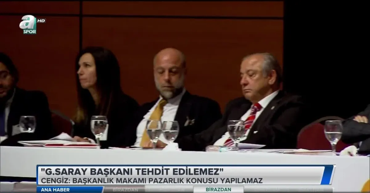 "Galatasaray Başkanı tehdit edilemez"