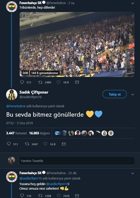 Sadık Çiftpınar resmen Fenerbahçe’de!