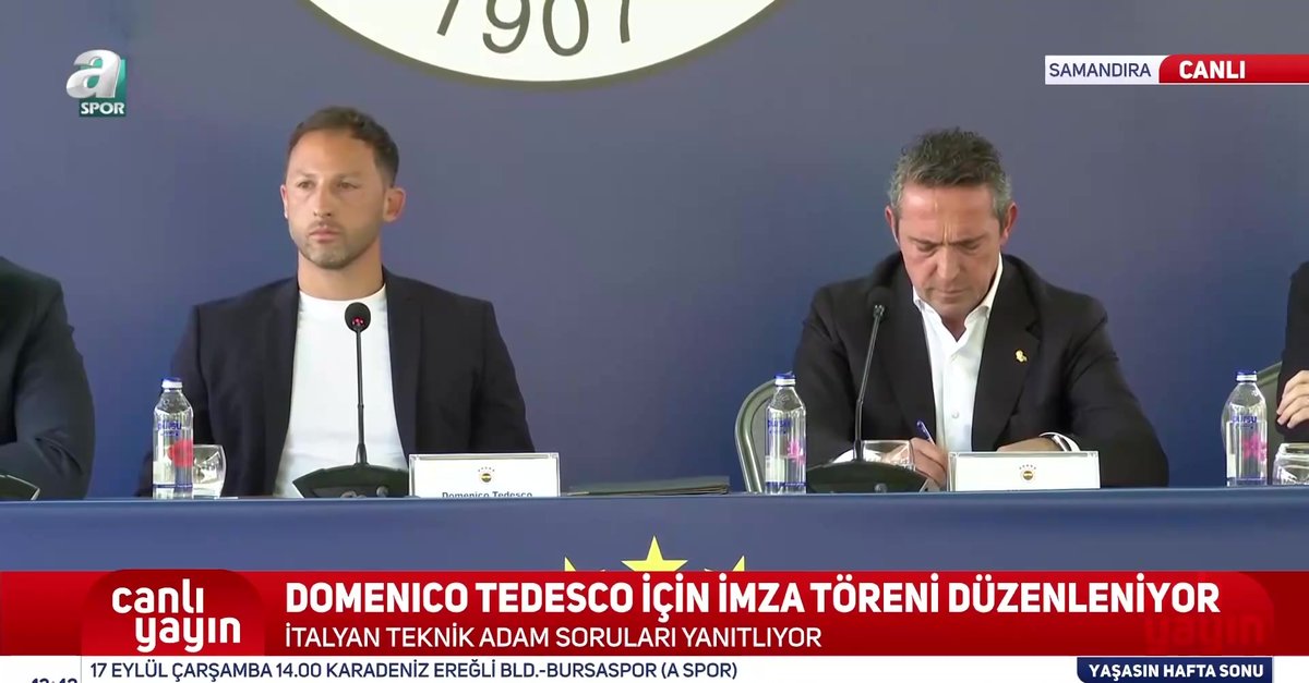 Fenerbahçe Teknik Direktörü Domenico Tedesco sistemini açıkladı