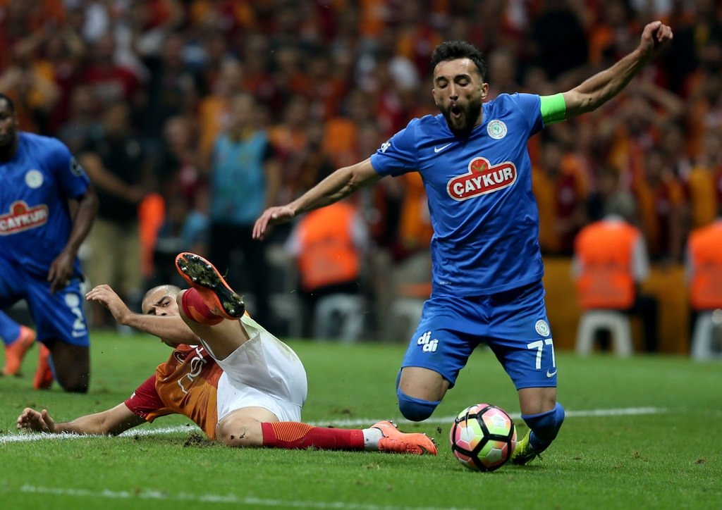 Galatasaray-Rizespor maçından kareler