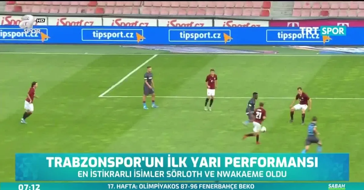 Trabzonspor'un ilk yarı performansı