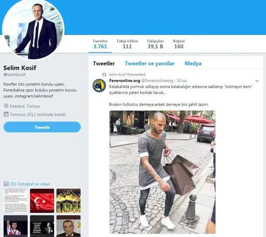 Fenerbahçe yöneticisinden olay Quaresma tweeti! - 1