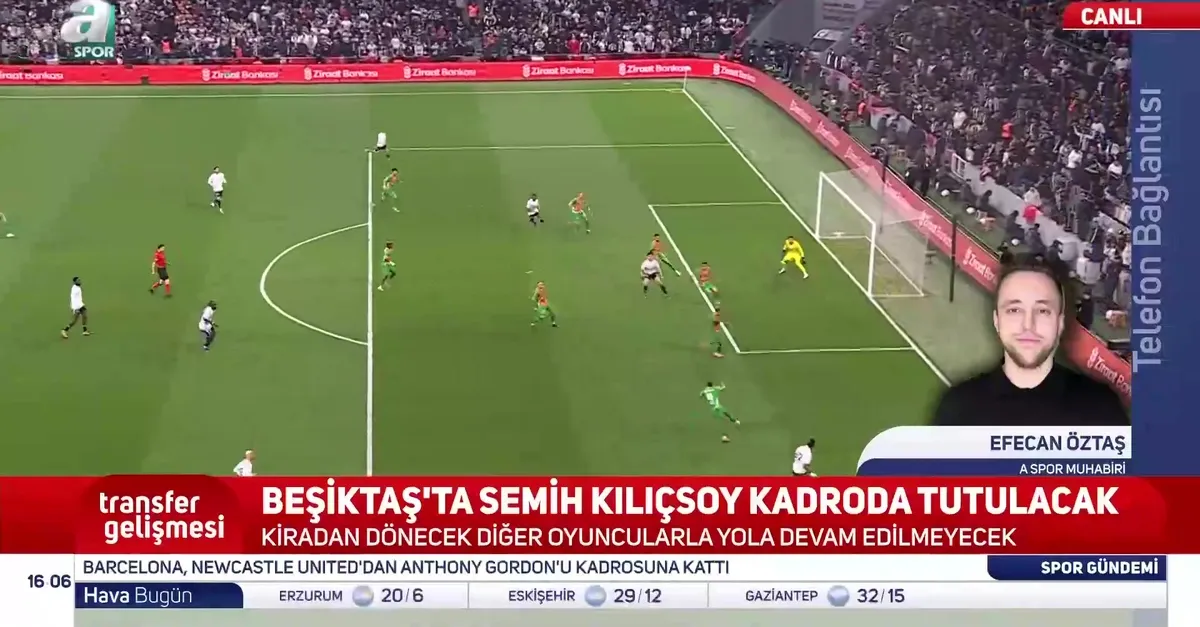 Beşiktaş'tan Semih Kılıçsoy kararı!