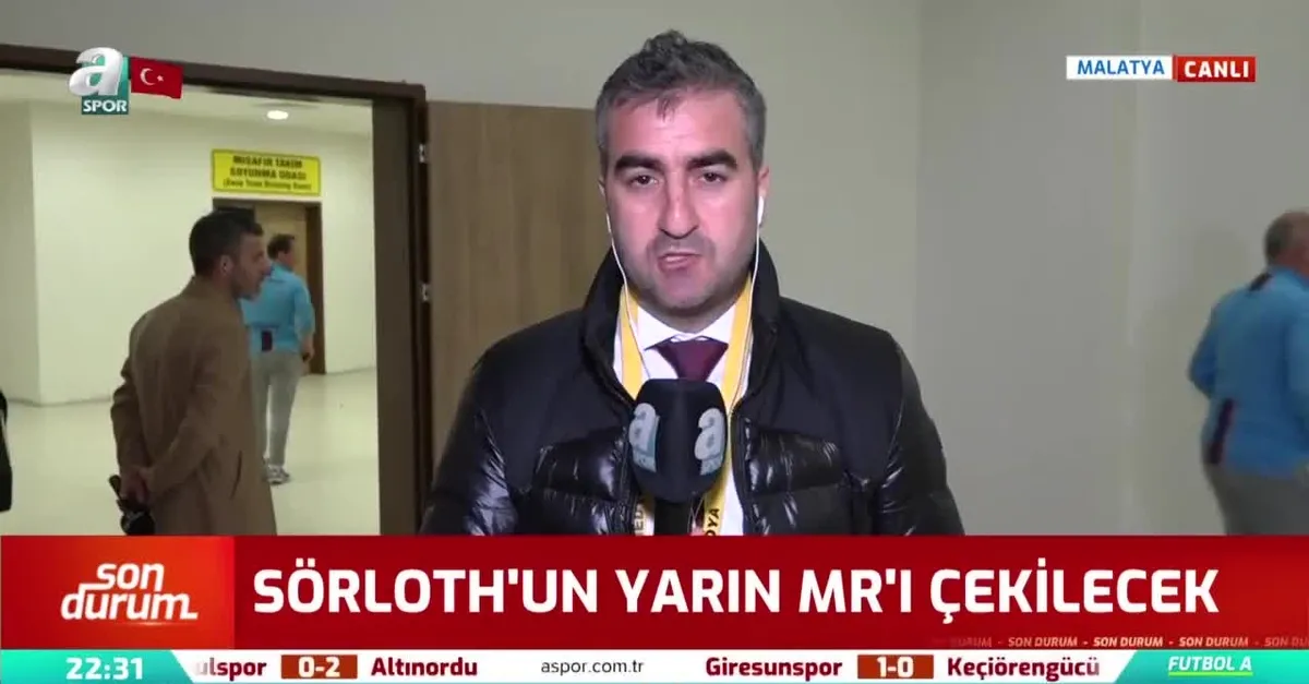 "Sörloth'un MR'ı çekilecek"