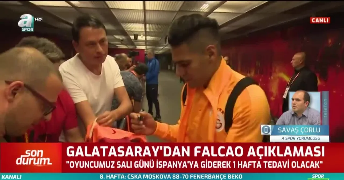 Savaş Çorlu: Falcao en az 1 ay daha yok
