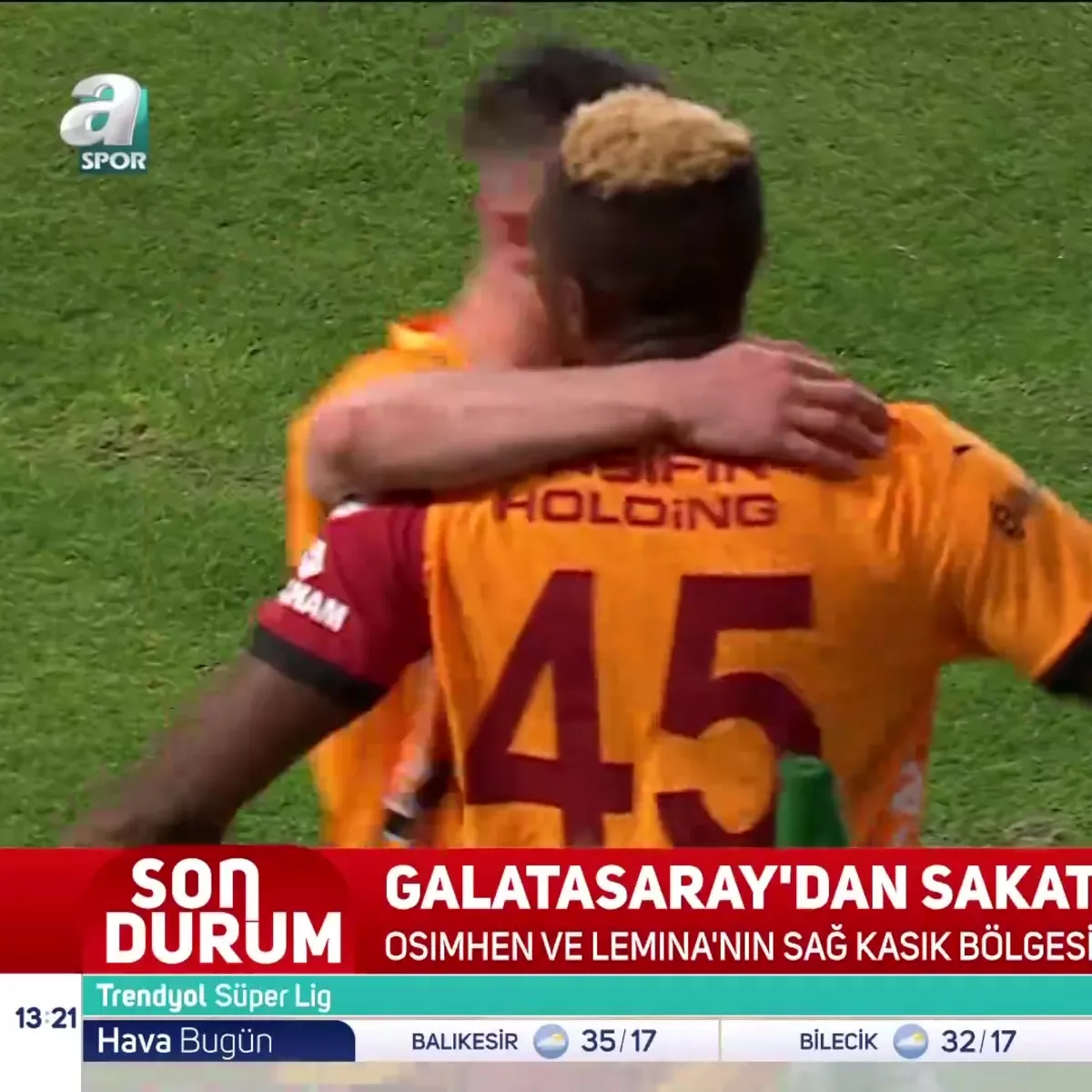 Galatasaray'da Osimhen ve Lemina 3 hafta sahalardan uzak kalacak