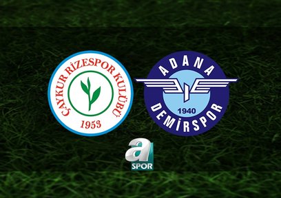 Ç. Rizespor - A. Demirspor | CANLI