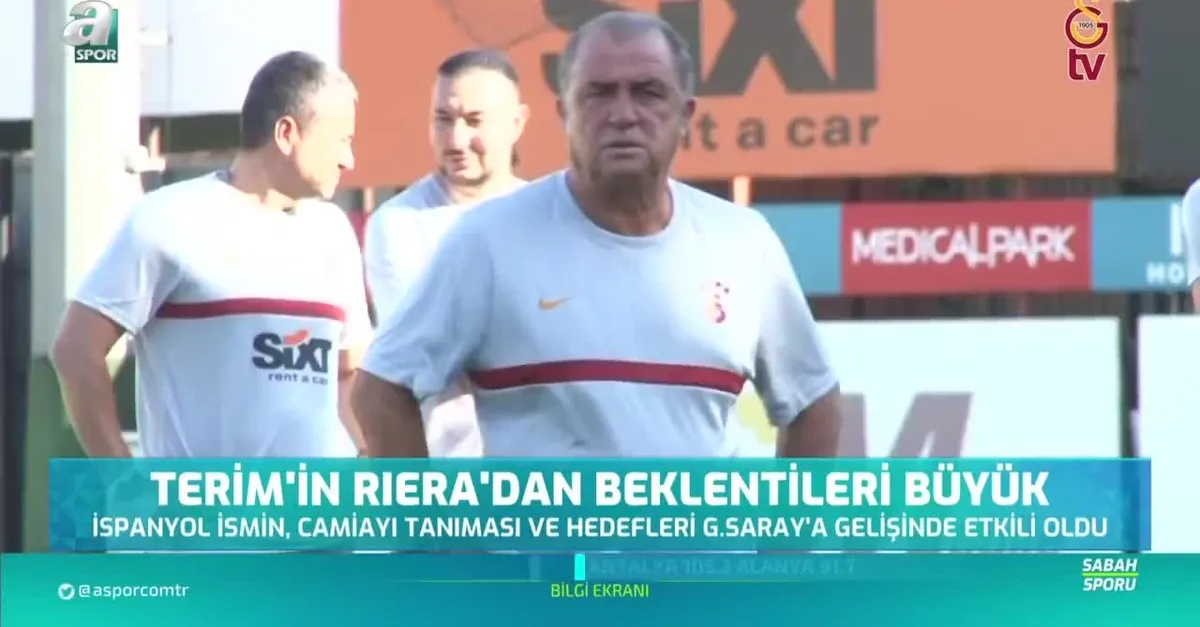 Terim'in Riera'dan beklentileri büyük