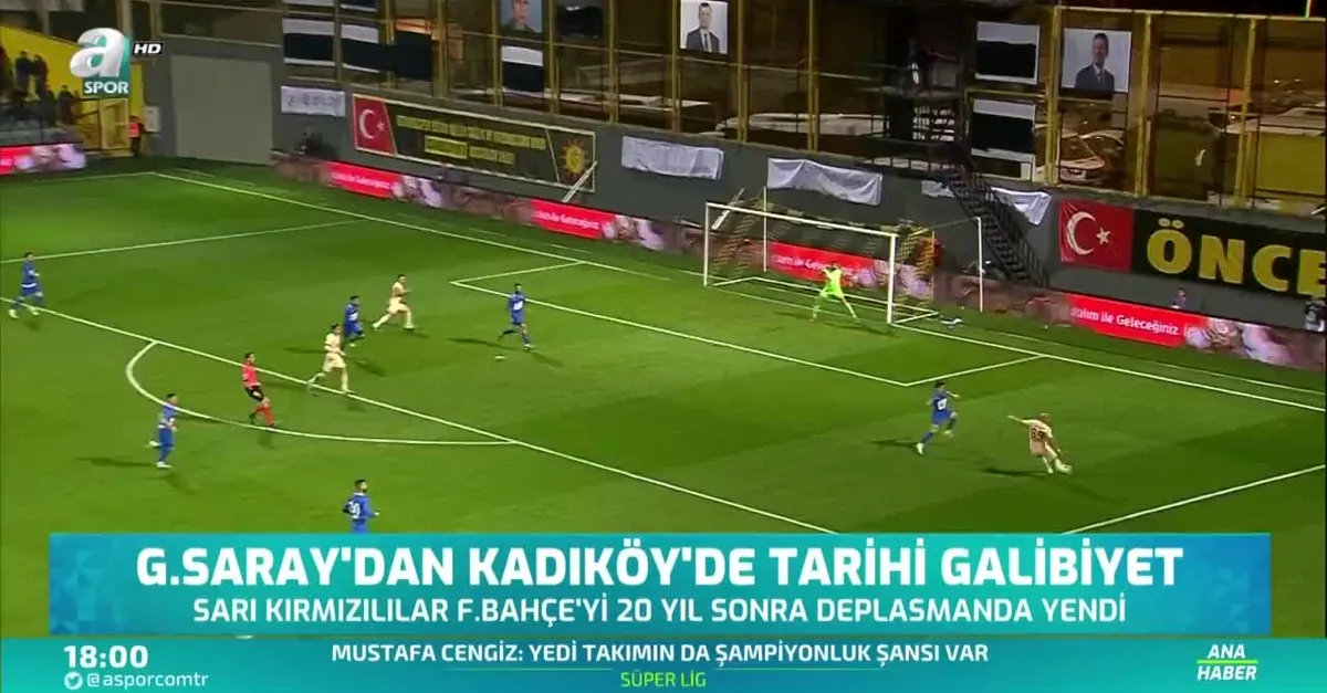 Galatasaray'dan Kadıköy'de tarihi galibiyet