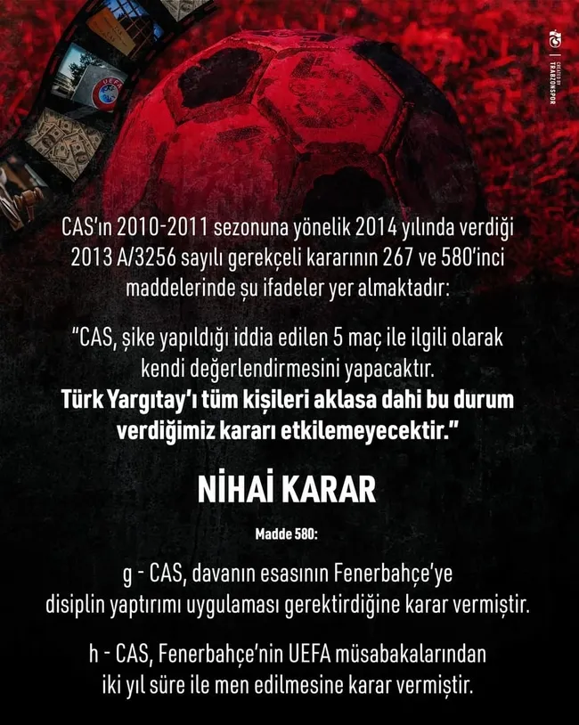 Son dakika spor haberi: Trabzonspor'dan Fenerbahçe'ye olay cevap! "Hafıza kaybı yaşayanlara..." - 1